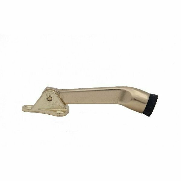 Solid Brass 4in Kick Down Door Holder Satin Nickel Finish, Ives Commercial, Mfr#: FS45515